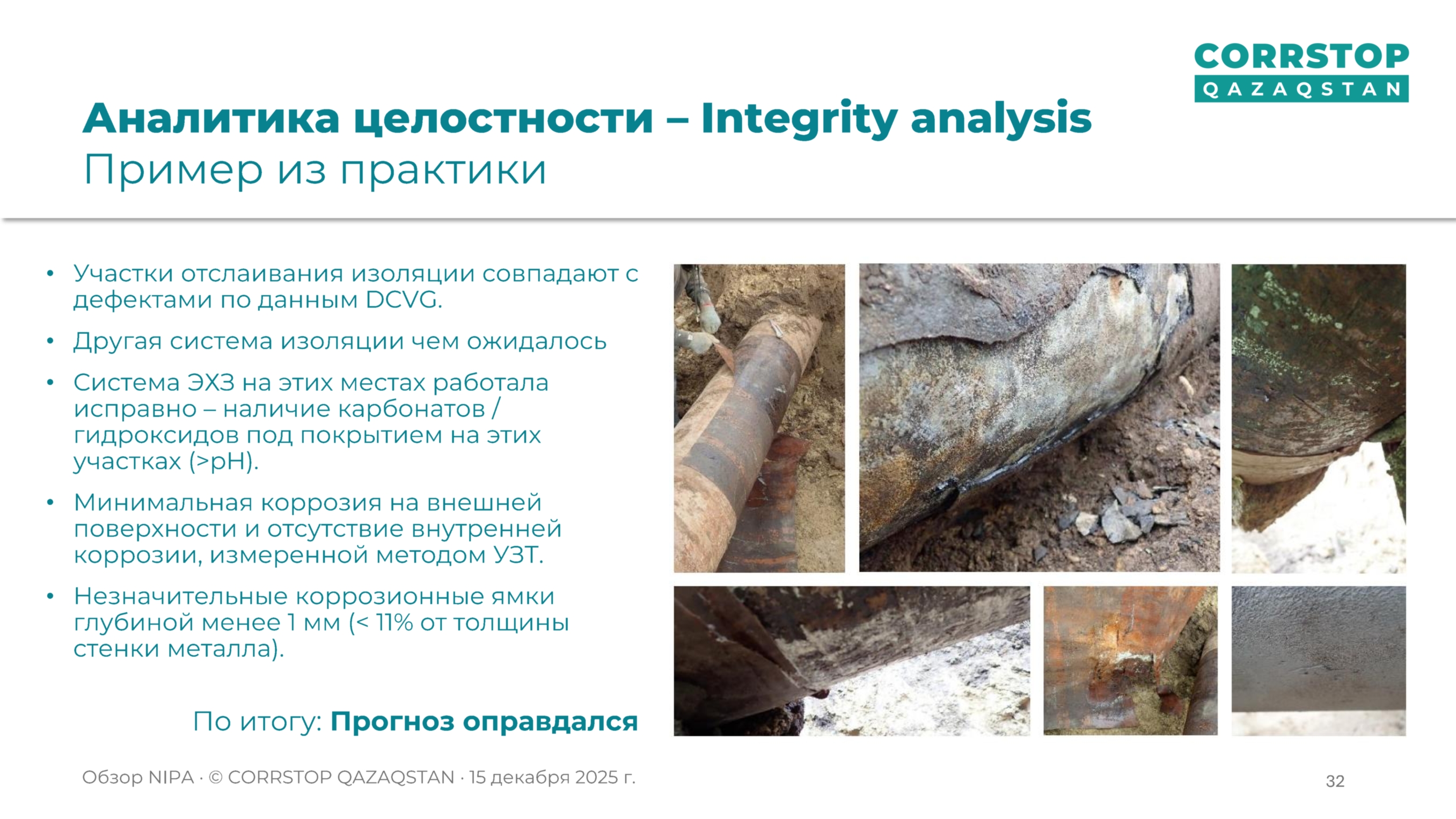 Магнитометрическая инспекция подземных трубопроводов.